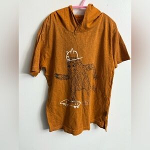 Souris Mini Orange Graphic T-Shirt with Skater Bear 8 years